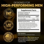Semapro - Extreme Semen Volumizer and Male Energy Formula - All Natural Endurance, Stamina & Health (60 Caps)