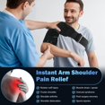 thumbnail image 3 of Comfytemp Shoulder Ice Pack Wrap, FSA HSA Eligible, Shoulder Brace with Gel Ice Pack for Injuries Reusable, Physical Therapy Cold Compression Sleeve for Arm Rotator Cuff, 3 of 8