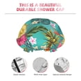 thumbnail image 5 of Kdxio Pineapple Print Shower Cap for Women,Elastic and Reusable,Double Waterproof Layers Bathing Hat, 5 of 9