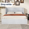 thumbnail image 6 of Zanmintaobo Queen Lift up Storage Bed,Wingback Headboard,Hydraulic Flannel Upholstered,Metal Frame,No Box Spring Needed,Easy Assembly,Navy Blue, 6 of 7