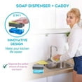thumbnail image 2 of Portable Soap Pump Dispenser & Sponge Holder for Kitchen Dish Soap and Spongesoap Dispenser Liquid Box, 2 of 9