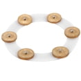 thumbnail image 4 of TOPINCN Stainless Steel Hi Hat Tambourine Cymbals Hi Hat Tambourine For Home School Performance Lovers, 4 of 8