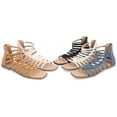 thumbnail image 3 of Journee Collection Womens Petrra Tru Comfort Foam Gladiator Back Zip Sandals, 3 of 6