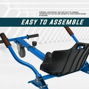 TPS Universal Hoverboard Seat Attachment Hoverboard Go Kart with Adjustable Frame Length Compatible with Most Hoverboard self-stabilizing Scooters for Kids and Adults (Blue)