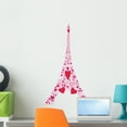 thumbnail image 1 of Love Eiffel Tower Wall Decal by Wallmonkeys Peel and Stick Graphic (24 in H x 14 in W) WM343478, 1 of 4