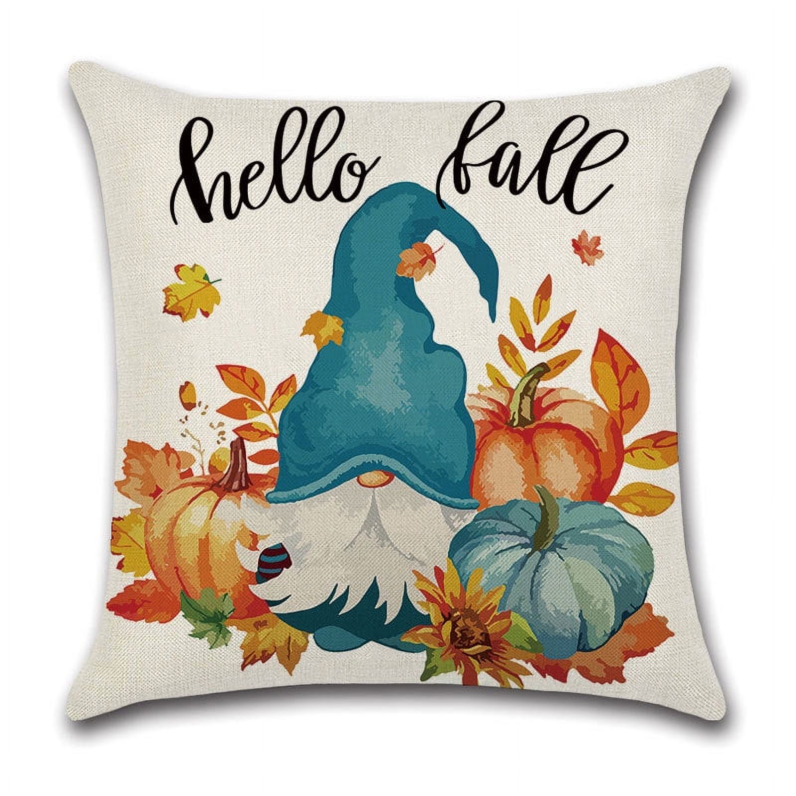Tosleo 2 Fundas De Almohada De Otoño De Calabaza De 45 X 45 Cm Con Estampado De Calabaza Naranja Decorativas Cojines Decorativos Fundas De Cojín Decorativas Decoración Otoñal Interior Para Sofá