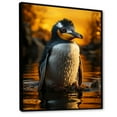thumbnail image 2 of Designart "Playful Penguins Amidst Snowy Wonders III" Penguin Floater Framed Wall Art Prints, 2 of 5