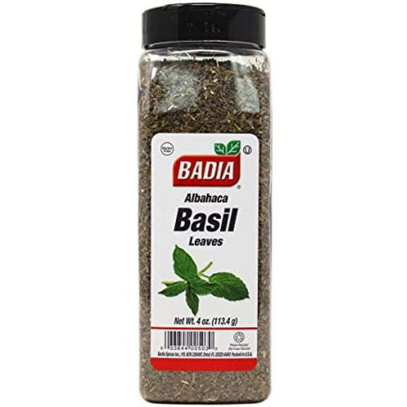 2 Pack -Basil Leaves Chopped Dried / Albahaca Seca Picada Kosher 2X4 Oz