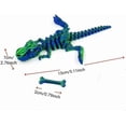 thumbnail image 2 of 3D Printed T-Rex Action Figure, Multicolor Gradient Dinosaur Model Toys for Home Desktop Display, Colorful 3d Print Figures Desk Decor Birthday Gifts, 1 PC, 2 of 9