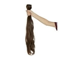thumbnail image 5 of 7Pcs 16 Clips 24 Inch Hair Extensions Thick Curly Straight Full Head Clip in Double Weft Hair Extensions, 5 of 6