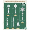 thumbnail image 3 of Naler 20 Pcs Crystal Clear Icicles, Hanging Acrylic Christmas Snowflake Icicle Christmas Tree Drop Crystal Ornaments for Christmas Winter Holiday New Year Party Supplies, 3 of 8