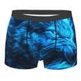 thumbnail image 3 of Haiem Blue Fire Wolf Men's Boxer Briefs, Every Day Comfort Stretch Cotton Moisture-Wicking Underwear-Large, 3 of 8