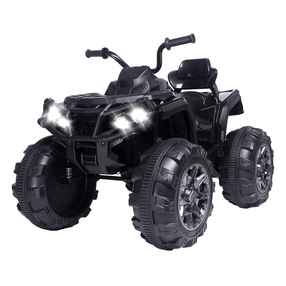Electric 12V Kids Ride On ATV Toy Car Quad 4 Wheeler W/LED Lights Treaded Tires 