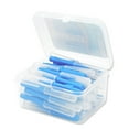 thumbnail image 1 of Hot 40PCS 0\.4\-1\.5mm Interdental Brushes Denta Floss Interdental Cleaners Orthodontic Brush Toothpick Oral Care Tool Blue 1.0mm, 1 of 9