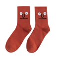 thumbnail image 1 of GDREDA Socks Short Socks - Women Cartoon Funny Expression Pattern Needle Socks Unisex Breathable Socks Red,One Size, 1 of 3