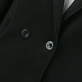thumbnail image 5 of Hontri 2024 Womens Wool Coat on Sales, Women's Long Sleeve V Neck Faux Wool Blends Thin Jacket Coat Slim Fit Warm Solid Long Overcoat with Pockets Blue,Black, 5 of 5