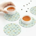 thumbnail image 4 of Leather Coasters with Heat-resistant for Drinks, Different Breeds of Dogs -标题2 Round Shape, 4 of 5