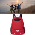 thumbnail image 5 of FVDPWYE Drawstring Basketball Backpack Basketball Carry Bag Organizer Sackpack with Shoe Red, 5 of 8