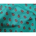 thumbnail image 4 of oneOone Silk Tabby Fabric Paisley Block Printed Craft Fabric BTY 42 Inch Wide, 4 of 4