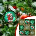 thumbnail image 5 of Mouliraty 9pc/8cm Christmas Ball Ornaments Set, Birthday Decoration Boutique PET Painted Plastic Christmas Balls Set Christmas Tree Decoration Balls, Green, 5 of 5