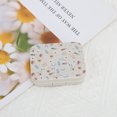 thumbnail image 5 of Unique Bargains 1 Set Contact Lens Case Flower Rectangular Lens Storage Case Beige, 5 of 5