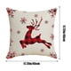 thumbnail image 3 of Fundas de Cojín Navideñas de 45X45 Cm con Estampado de Copos de Nieve y Ciervos En Rojo y Blanco. Fundas Decorativas para Cojines Decorativos Del Hogar, Sofá, Cama o Coche., 3 of 6