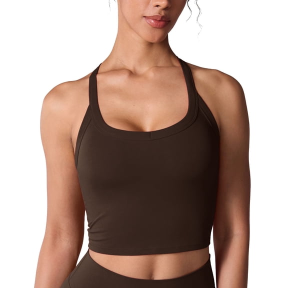CRZ YOGA Hugcurve Racerback Longline Sports Bra for Women Size XS-2XL
