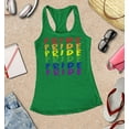 thumbnail image 3 of S4E Women's Pride Gay LGBTQ Rainbow Racerback Slim Fit X-Large Kelly Green, 3 of 4