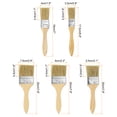 thumbnail image 2 of Unique Bargains 5 Pcs Pinceau en Bois Réutilisable, Pinceaux d'Angle Variés, pour Amélioration de la Maison, Marron, 2 of 6