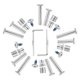 thumbnail image 1 of unbranded 1Jgo Tornillos Para De De Aluminio Con Revestimiento Zinc Para Reparación, 1 of 6