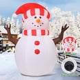 thumbnail image 4 of Muñeco de nieve inflable navideño GOOSH de 1,5 m con luces LED para exteriores, 4 of 6