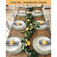 thumbnail image 4 of 13 Inch Round Placemats Set of 6, Chritsmas Tree Lights Non Slip Heat Insulation PP Table Mats, Sage Green Xmas New Year Holiday Washable Place Mats for Kitchen Dining Party Table Decor, 4 of 7