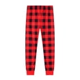 thumbnail image 5 of WIBACKER 1-12Years Toddler Boys Christmas Pajamas Set Toddler Girls Long Sleeve Tops and Pants 2 Piece Pjs Snowman Sleepwear, 5 of 11