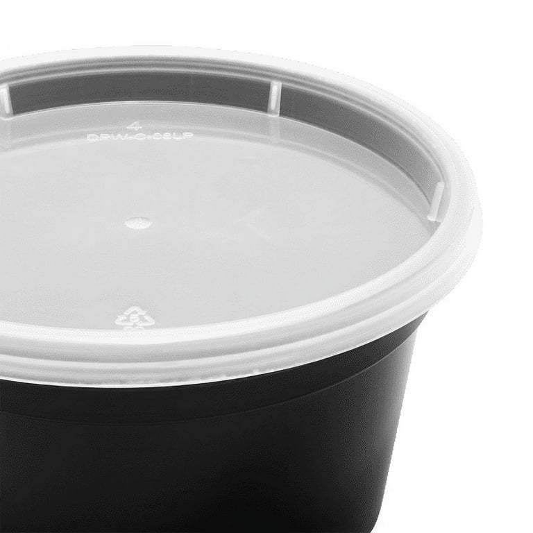 Karat 8 Ounce Recyclable Polypropylene Round Deli Containers (Pack of 500)