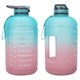 thumbnail image 5 of Soidarity Botella de agua motivacional de 3,78 l con marcador de tiempo, jarra de plástico reutilizable, contenedor portátil, taza para Ropa Deportiva, Zapatos Verde Púrpura, 5 of 6