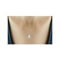 thumbnail image 4 of JewelersClub 1 1/7 Carat T.G.W. Aquamarine And White Diamond Accent Sterling Silver Pendant, 18", 4 of 4