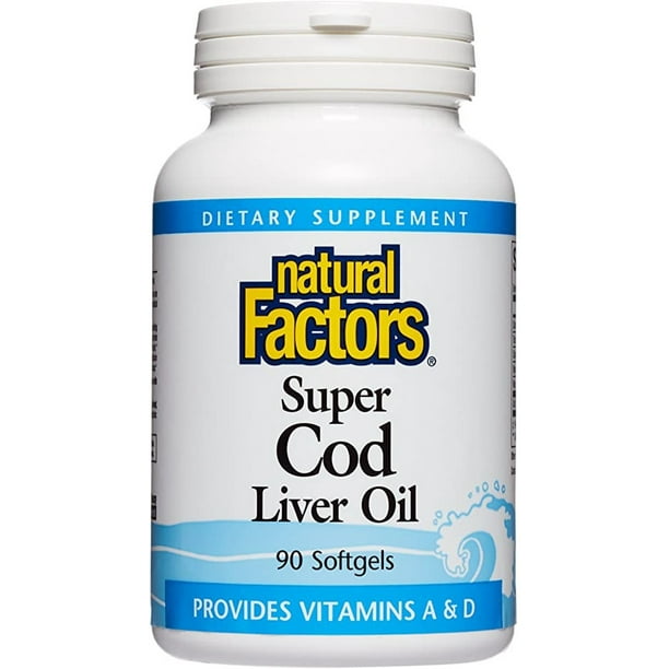 Natural Factors Super Cod Liver Oil 90 Softgels