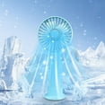 thumbnail image 7 of Mini Handheld Fan Bulk 3 Speed USB Electric Battery Operated Small Portable Pocket Fan with Data Cable and Mounting Base Quiet Summer Gift for Wedding Camping Travel, 7 of 7