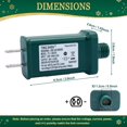 thumbnail image 2 of LEEYNEER 29V 13W LED Power Supply Low Voltage Transformer US Plug  for LED String Light  Holiday Lighting  Christmas X-Mas Tree, 2 of 7