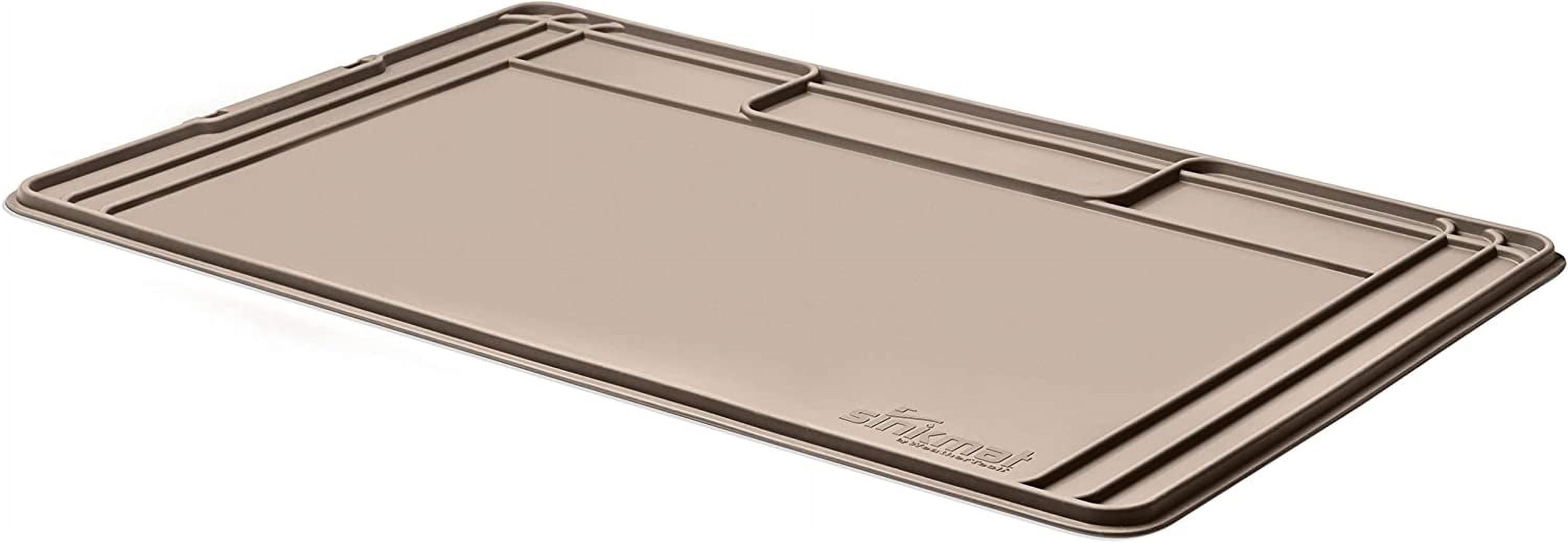 WeatherTech SinkMat Waterproof Under The Sink Bathroom Vanity Mat, 28 by 19, Tan