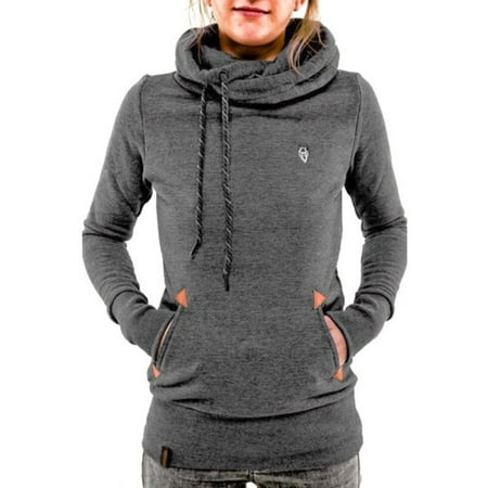 Fleece Screen Print Sweatshirt - EFINNY Women’s Winter Warm Fleece Long Sleeve Hoodies