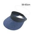 thumbnail image 4 of SPRING PARK Women Summer Straw Hat Visor Fold able Roll Up Wide Brim Open Top Sun Cap, 4 of 4