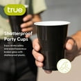thumbnail image 5 of True Black Disposable Cups for Birthday Party, Game Nights, 16oz, Set of 50, 5 of 11