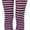 Black/Pink, variant on ToBeInStyle Women's Colorful Opaque Striped Tights Pantyhose Stocking Hosiery - Doll Pink/White - One Size