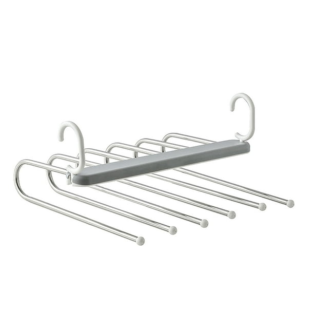Toalla para pantalones, estante plegable para pantalones, estante para pantalones de 6 capas, organizador plegable para pantalones, logra más