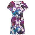 thumbnail image 3 of Alice Wonderland Cards Sundress Short Sleeve Dress Summer Women Clothes Dress for Women Dresses, 3 of 7