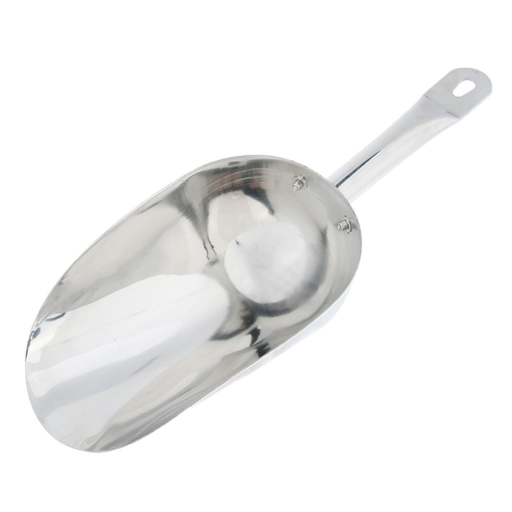 Large Stainless Steel Food Scoop for Pet Food Ice Litter Pick Mix 
