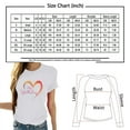thumbnail image 2 of Cozyfort T Shirts for Women Oversized Heart/Butterfly Print Women's T-Shirt Short Sleeve Crewneck for Summer Summer Shirts for Women 2025, 2 of 4