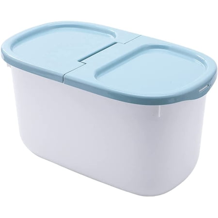 Blue Container For Rice Rice Storage Container Airtight Cereal Food Container Dispenser for ...