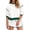 White, variant on Womens Sweatsuits 2 Piece Set Crewneck Sweatshirts High Waisted Skort Skirts Tennis Running Tracksuits Shorts Sets
